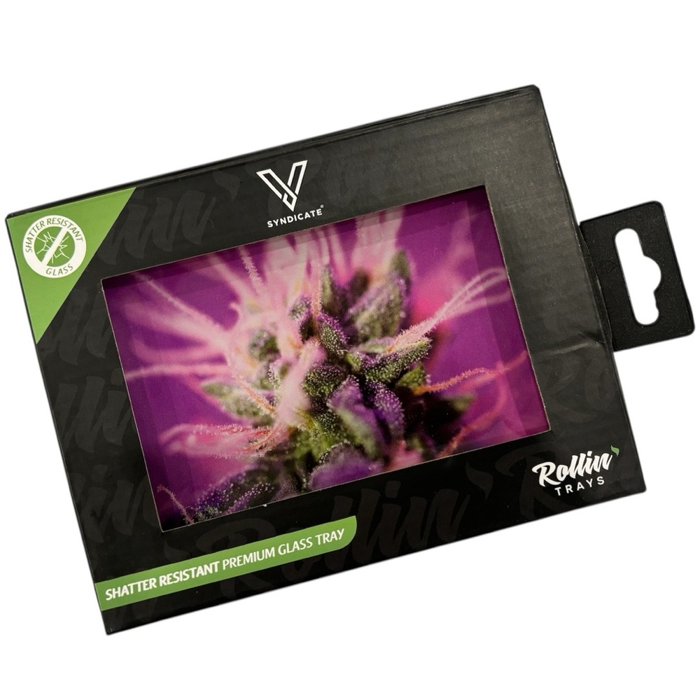 Purple Haze Glass Rolling Tray